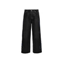 Fra hvidt ud af hvid af hvid denim blussede jeans