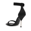 Alexander McQueen Silk Sandales à talon satiné