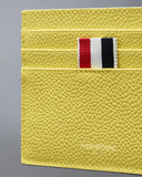 Thom Browne Card Holder W/Note Compartment In Pebble Grain Leather