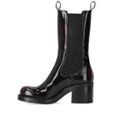 Elena Iachi Black Red Heeled Chelsea Boot