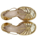 Elena Iachi Indiana Gold Heeled Sandal