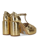 Elena Iachi Indiana Gold Heeled Sandal