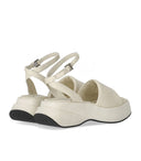 Elena Iachi Lena Ivory Platform Sandal
