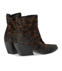 Elena Iachi Tobacco Animal Print Texan Ankle Boot