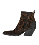 Elena Iachi Tobacco Animal Print Texan Ankle Boot