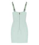 Elisabetta Franchi Acqua Dress With Pearls