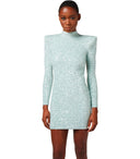 Elisabetta Franchi Acqua Dress With Sequins