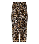 Elisabetta Franchi Animal Print Midi Skirt