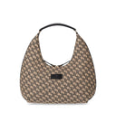 Elisabetta franchi beige monogram schoudertas