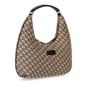 Elisabetta franchi beige monogram schoudertas