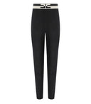 Elisabetta Franchi Black And Butter Knitted Trousers