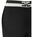 Elisabetta Franchi Black And Butter Knitted Trousers