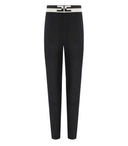 Elisabetta Franchi Black And Butter Knitted Trousers
