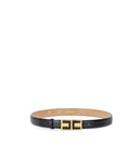 Cintura nera Elisabetta Franchi con fibbia logo