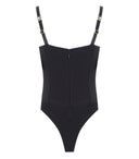 Elisabetta Franchi Black Bodysuit With Bow