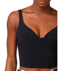 Elisabetta Franchi Black Bustier Top