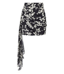 Elisabetta Franchi Black Butter Jupe drapée