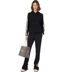 Elisabetta franchi negro/ sudadera con capucha de mantequilla