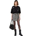 Elisabetta Franchi Black Butter Minirock