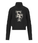 Elisabetta Franchi Black Butter Turtleneck Jumper