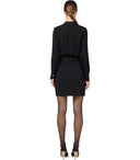 Elisabetta Franchi Black Cargo Dress With Belt