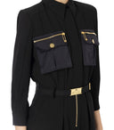 Elisabetta Franchi Black Cargo à sauts