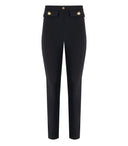 Pantalon de cigarette noire franchise d'Elisabetta