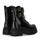 Elisabetta Franchi Black Combat Boot