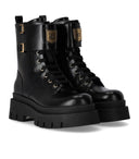 Elisabetta Franchi Black Combat Boot