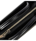 Elisabetta franchi sort håndtaske med maxi -logo