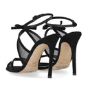 Elisabetta Franchi Black Heeled Sandal With Bow