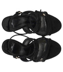 Elisabetta Franchi Black Heeled Sandal With Bow