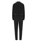 Elisabetta Franchi Black Jumpsuit mit Stickst