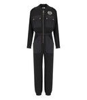 Elisabetta Franchi Black Jumpsuit mit Stickst