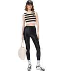 Elisabetta Franchi Black Lycra Leggings