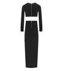 Elisabetta Franchi Black Matching Set With Buttons