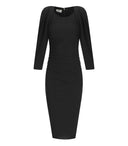 Elisabetta Franchi Black Midi Dress
