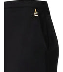 Elisabetta Franchi Black Midi Skirt