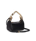 Elisabetta franchi zwarte mini -tas met ketting