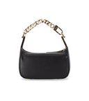 Elisabetta franchi zwarte mini -tas met ketting