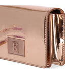 Elisabetta Franchi Black Monogram Crossbody Bag z urokami