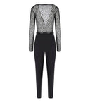 Tuta monogramma nera Elisabetta Franchi