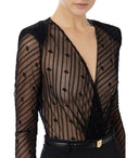 Tuta monogramma nera Elisabetta Franchi