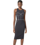 Vestido de vaina negra de Elisabetta franchi