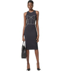 Vestido de vaina negra de Elisabetta franchi