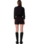 Elisabetta Franchi Black Shirt With Bow