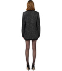 Cárdigan de plata negra Elisabetta franchi