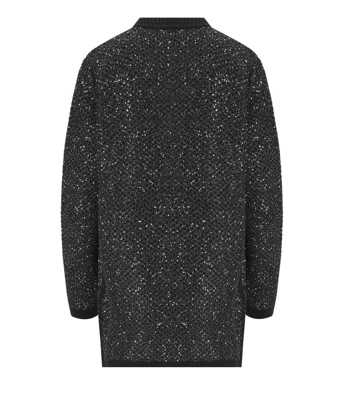 Elisabetta Franchi Black Silver Cardigan