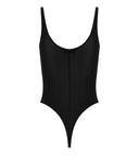 Elisabetta franchi svart ärmlös bodysuit