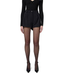 Elisabetta franchi pantalones cortos de fumar negros